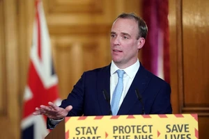 Ngoại trưởng Anh Dominic Raab. Ảnh: Reuters