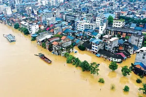Ngập lụt tại khu tự trị dân tộc Choang Quảng Tây, Trung Quốc