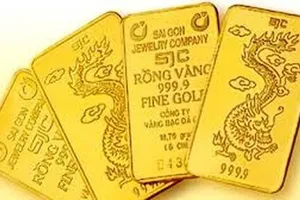 Vàng SJC đạt 55,4 triệu đồng/lượng
