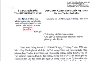 TPHCM: Phát huy tinh thần “mỗi người dân là một chiến sĩ tham gia chống dịch”