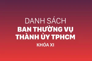 Danh sách Ban Thường vụ Thành ủy TPHCM khóa XI