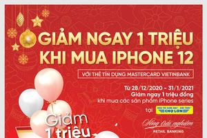 Ưu đãi mịn săn “táo” xịn cùng thẻ tín dụng quốc tế VietinBank Mastercard