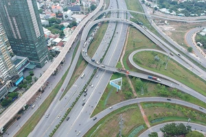 Hệ thống giao thông liên hoàn tại phường An Phú, TP Thủ Đức, TPHCM. Ảnh: CAO THĂNG