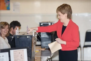 Lãnh đạo Đảng Dân tộc Scotland (SNP) Nicola Sturgeon. Nguồn: EPA/TTXVN