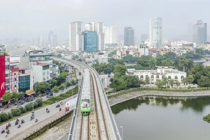 Dự án Đường sắt đô thị Hà Nội tuyến Cát Linh - Hà Đông. Ảnh: QUANG PHÚC