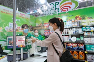 Gian hàng Co.op Food tại hội nghị Kết nối cung cầu giữa TPHCM và các tỉnh thành năm 2021