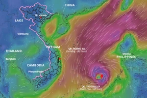 Bão RAI di chuyển nhanh theo hướng Tây Tây Bắc, cách Bình Định - Khánh Hòa khoảng 680km