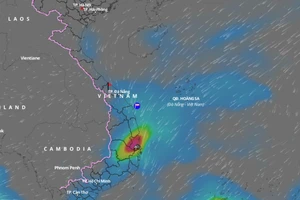 Từ ngày 4 đến 6-4, khu vực từ Thừa Thiên- Huế đến Khánh Hòa và phía Đông Tây Nguyên có mưa vừa, mưa to, có nơi mưa rất to và dông. Ảnh: vndms