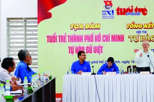 Đồng chí Phạm Chánh Trực phát biểu tại buổi tọa đàm