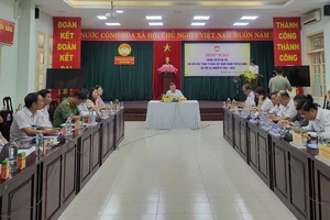 Quang cảnh buổi họp báo. Ảnh: XUÂN QUỲNH