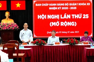 Bí thư Quận ủy quận 1: mỗi đảng viên phải chấn chỉnh tinh thần, thái độ làm việc