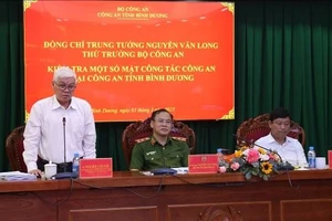 Bộ Công an kiểm tra, làm việc tại tỉnh Bình Dương