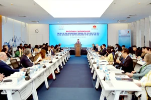 Hội thảo khu vực về Vai trò của Toà án quốc tế về Luật Biển trong giải quyết tranh chấp liên quan tới Luật Biển sáng 5-5