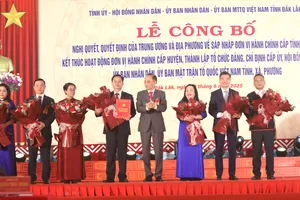Công bố các quyết định nhân sự tỉnh Đắk Lắk mới