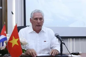 Bí thư Thứ nhất Ban Chấp hành Trung ương Đảng Cộng sản Cuba, Chủ tịch nước Cộng hòa Cuba Miguel Diaz-Canel Bermudez. Ảnh: TTXVN