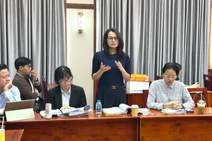 Buổi làm việc của Tổ Công tác 1645 vào ngày 10-10. Ảnh: THANH HIỀN