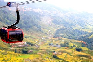 Muong Hoa Valley in ripe rice season