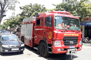 Fire occurs at F.Home Apartment in Danang