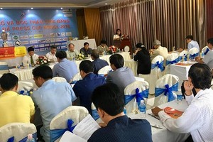 At the press meeting -Photo: SGGP