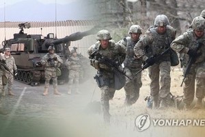This image, provided by Yonhap News TV, shows U.S. troops in an exercise. (Yonhap)