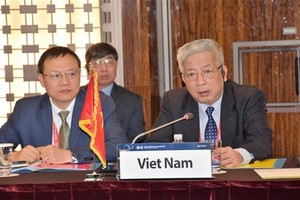 Vietnamese Deputy Defence Minister Sen. Lieut. Gen Nguyen Chi Vinh (R) at the event (Source: VNA)