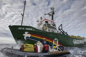 Tàu Arctic Sunrise. Nguồn: Themoscowtimes.com