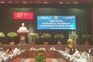 Hội nghị khuyến công các tỉnh, thành phố khu vực phía Nam năm 2017. Ảnh: ARID