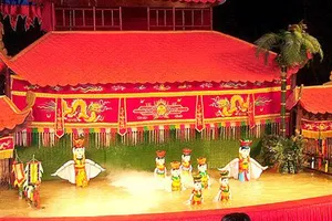 Múa rối nước ở Nhà hát Múa rối nước Rồng Vàng TPHCM