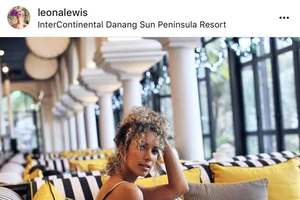 Ca sĩ Leona Lewis cùng bạn trai đón năm mới tại InterContinental Danang Sun Peninsula Resort