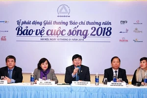 Phát động giải thưởng báo chí “Bảo vệ cuộc sống 2018”