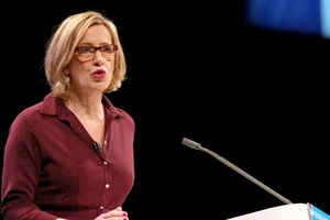 Bà Amber Rudd, bộ trưởng nội vụ Anh. Ảnh: REUTERS