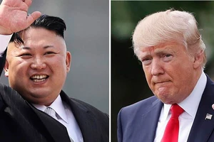 Nhà lãnh đạo Triều Tiên Kim Jong-un (trái) và Tổng thống Mỹ Donald Trump. Ảnh: The Indian Express