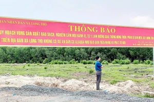 Thông báo của UBND xã Long Thọ về đất vướng quy hoạch