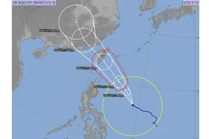 Xuất hiện bão Bailu
