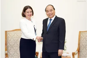 Thủ tướng tiếp Đại sứ Australia, bà Robyn Mudie. Ảnh: VGP/Quang Hiếu