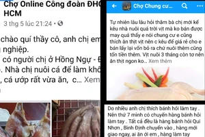 Những mặt hàng đi thẳng từ quê ra phố qua chợ online