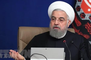 Tổng thống Iran Hassan Rouhani phát biểu tại cuộc họp nội các ở Tehran. Ảnh: TTXVN