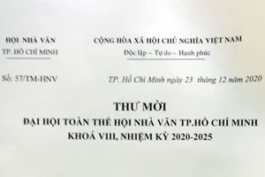 Đại hội Hội Nhà văn TPHCM ngày 28 và 29-12