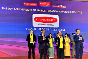Dai-ichi Life Việt Nam được vinh danh lần thứ 12 liên tiếp tại Chương trình Rồng Vàng