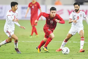 Quang Hải (giữa) và đội tuyển Việt Nam tự tin bước vào trận tái đấu với UAE. Ảnh: D.P