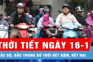 Bắc bộ, Bắc Trung bộ trời rét đậm, rét hại