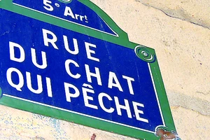 Lịch sử Paris qua biển đường, tên phố