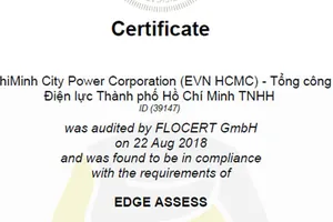 EVNHCMC nhận Chứng chỉ bình đẳng giới toàn cầu
