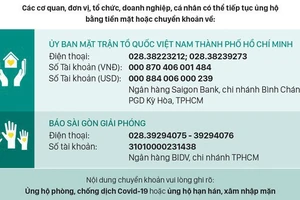 Thông tin tiếp nhận ủng hộ phòng chống dịch Covid-19 và hạn mặn xâm nhập (ngày 3-4)