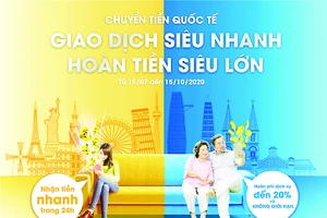 “Chuyển tiền siêu nhanh - hoàn tiền siêu lớn” cùng SCB