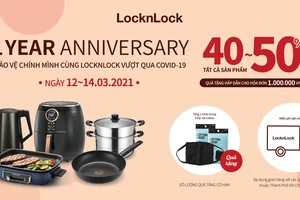 Mừng kỷ niệm 1 năm lock&lock online giảm sốc 40-50%