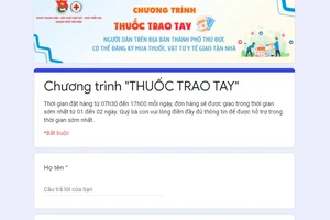 Thành đoàn TP Thủ Đức nâng cấp đường link chương trình “Thuốc trao tay”