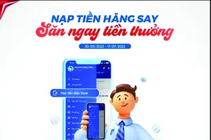 Nạp tiền hăng say - Săn ngay tiền thưởng: Chia gói thưởng 20 triệu đồng mỗi tuần cùng SCB