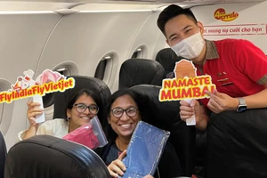 Du khách Ấn Độ trên chuyến bay của Vietjet