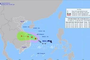 Áp thấp nhiệt đới mạnh lên thành bão Sonca